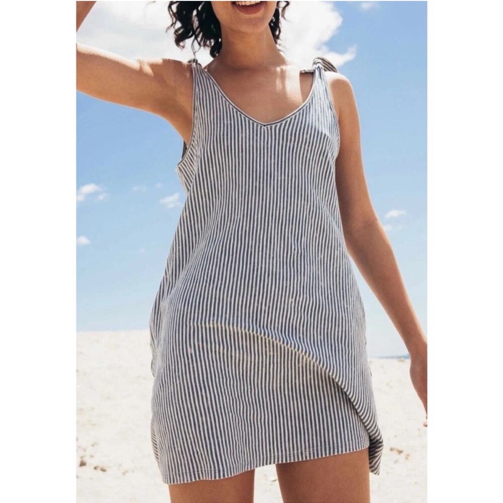 Faherty Florence Dress, Color: SALT WASH IND STRIPE, Size XS
